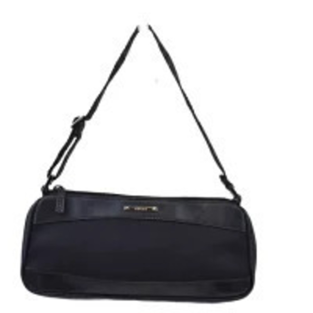 Gucci Handbag Accessory Pouch Clutch Black Canvas Leather